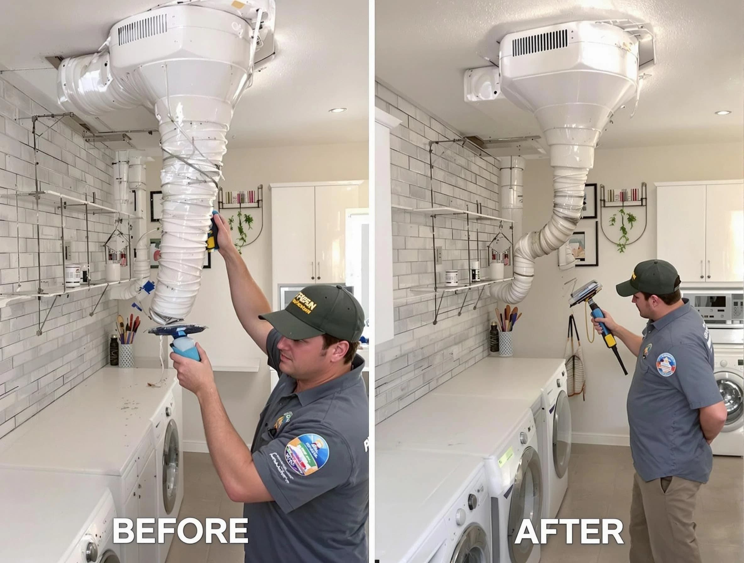 Professional dryer exhaust vent cleaning by Mountain Green Dryer Vent Cleaning in Mountain Green